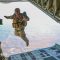 U.S. Marines with 2nd Reconnaissance Battalion perform free fall jumps